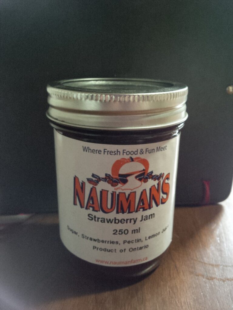 Naumans Strawberry Jam 250ml jar