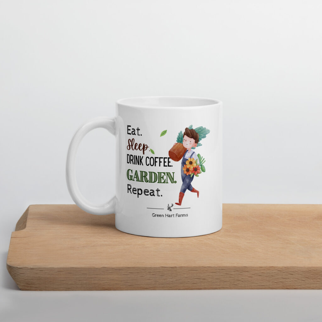 Mug-‘Eat, Sleep, Drink Coffee, Garden, Repeat’