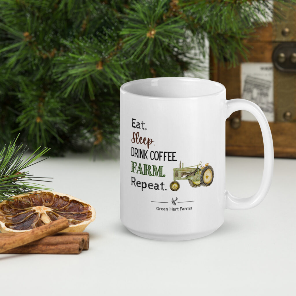 Mug-‘Eat. Sleep. Drink Coffee. Farm. Repeat.’