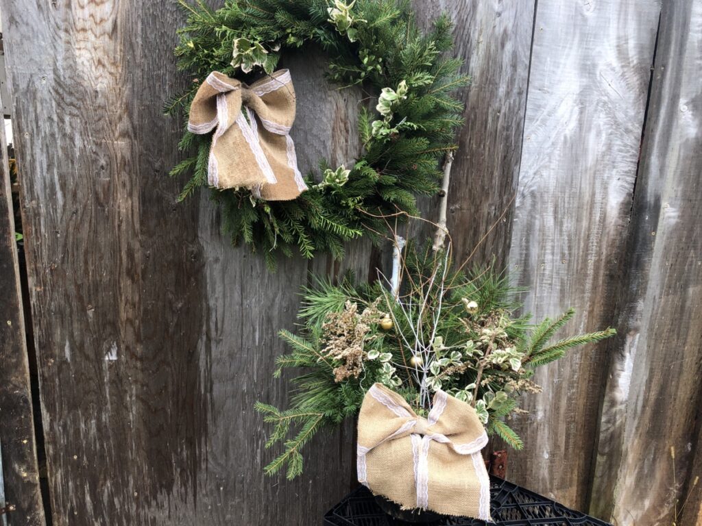Farm House Wreath+Planter Combo