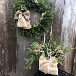 Farm House Wreath+Planter Combo